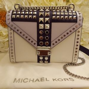 Michael Kors Tri-color Studded Whitney Handbag
